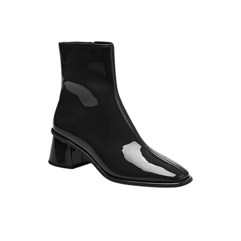 COACH Ankle Boots 5.5cm Women's Black-2