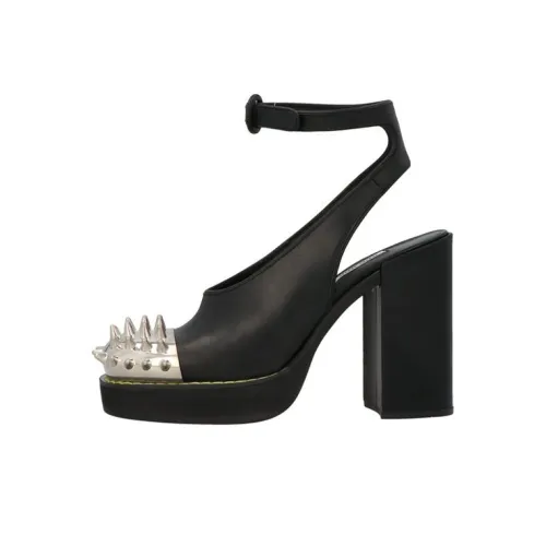 MIU MIU Chunky Heel High Heels Women's Black