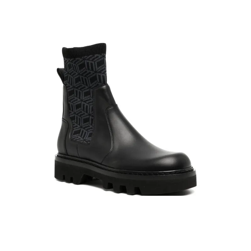 MCM Short Chelsea Boots Women's Black-3