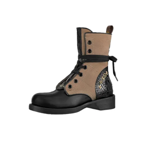 LOUIS VUITTON Lv Metropolis Flat Ranger Boots 'Brown' Women's