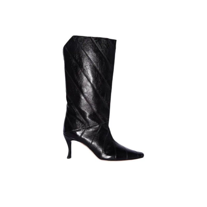 By Far Steph Ankle Boots 8cm Women's Black-1
