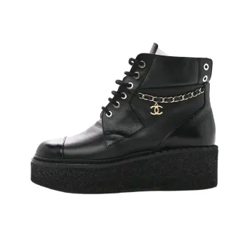 CHANEL Ankle Boots 5.5cm Women's Black