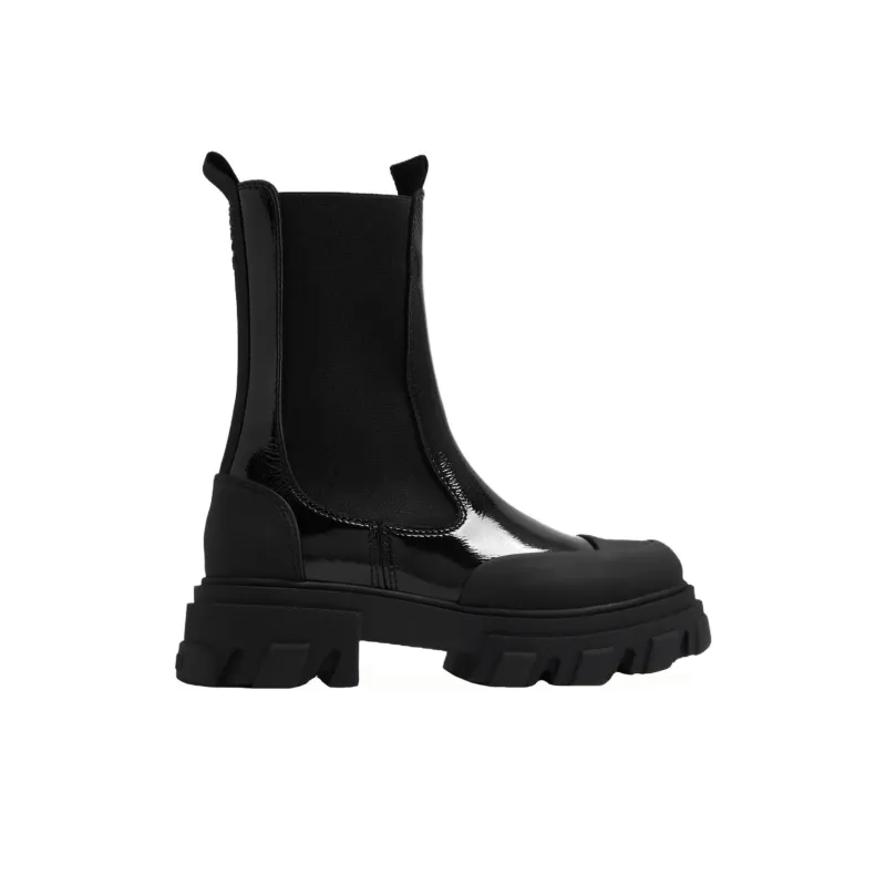GANNI Cleated Panelled Chelsea Boots-1