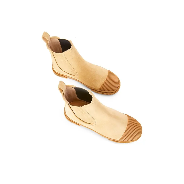 LOEWE Ankle-Length Chelsea Boots Men's Gold-3