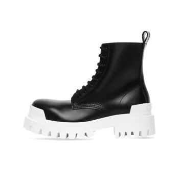 Balenciaga Strike 20mm Bootie 'Black White' Women's