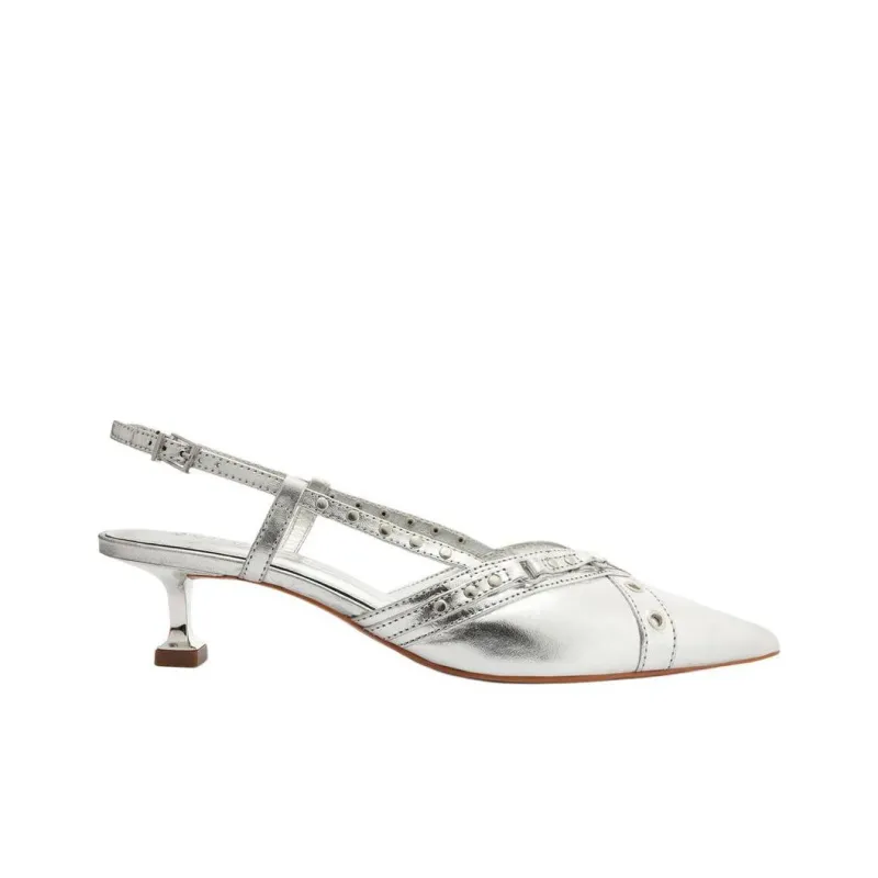 Schutz Venezia High Heels 4.5cm Women's Silver-1
