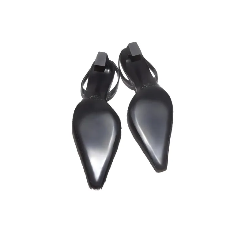 Acne Studios Chunky Heel High Heels 4.5cm Women's Black-4