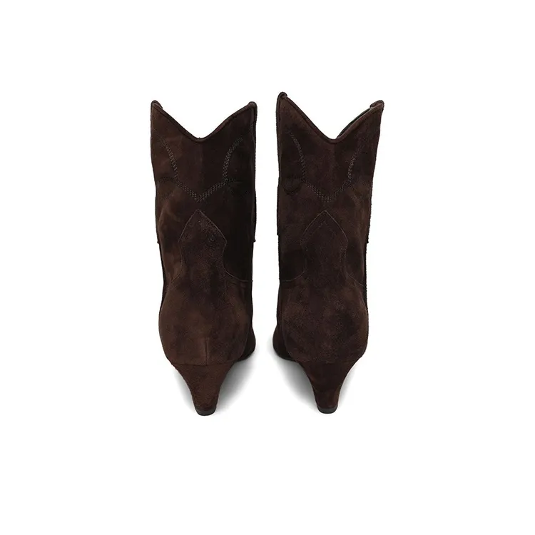 KHAITE Dallas Ankle Boots Women's Brown-5