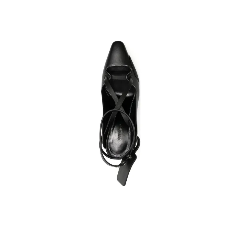 OFF-WHITE Slim Heel High Heels 11cm Women's Black-2