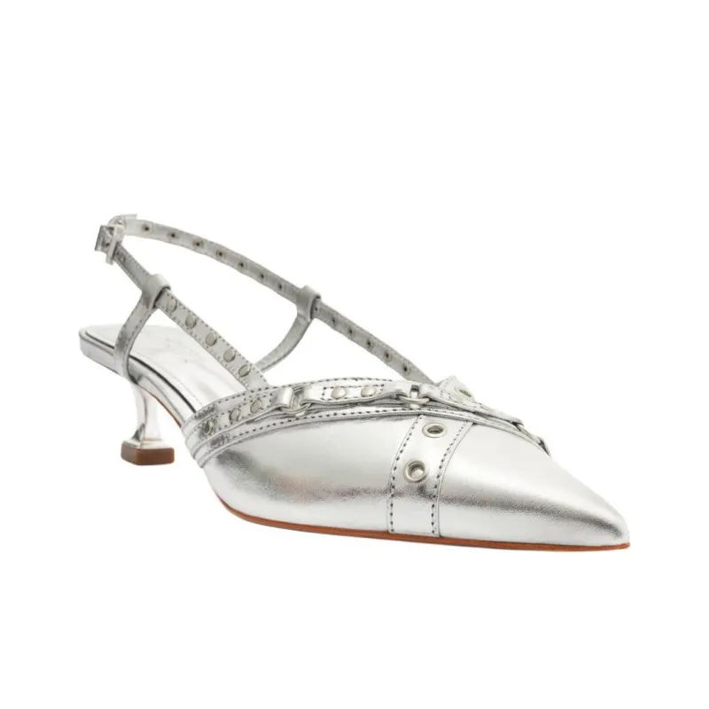 Schutz Venezia High Heels 4.5cm Women's Silver-2