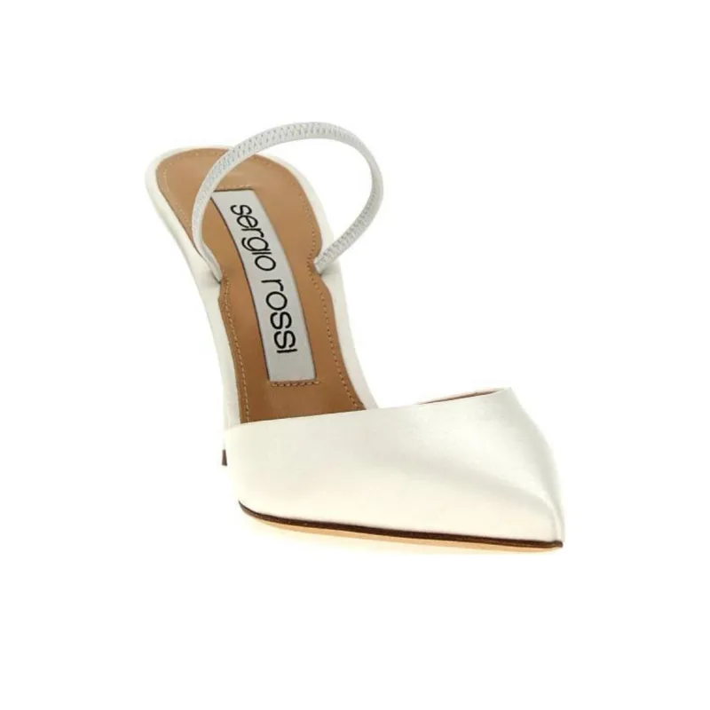 SERGIO ROSSI Godiva Bridal Pointed Toe Pumps-2
