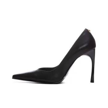 VERSACE JEANS Slim Heel High Heels 10cm Women's Black