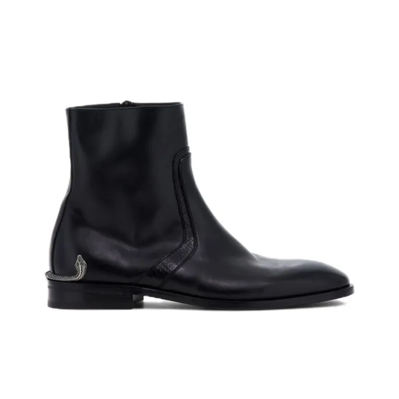 Roberto Cavalli Ankle Boots Men's Black-1