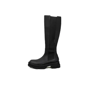 Both Knee high Boots 6.5cm Unisex Black