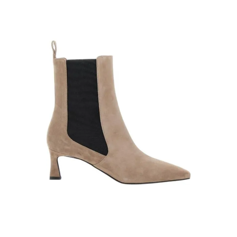 Pollini Suede Ankle Boots Women's Umber-1