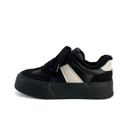 Than Than Me Warm Slip Resistant Low Top Skateboard Shoes Women's