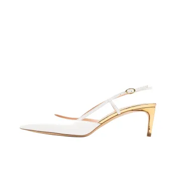 Rupert Sanderson Joyous Slim Heel High Heels 6cm Women's White