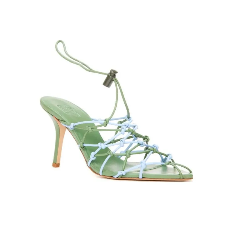 GIABORGHINI Pointed Strappy 100mm Pumps-2