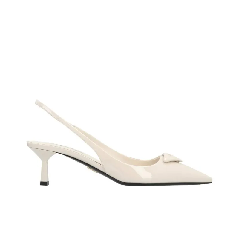 PRADA Slim Heel High Heels 5.5cm Women's Beige-1