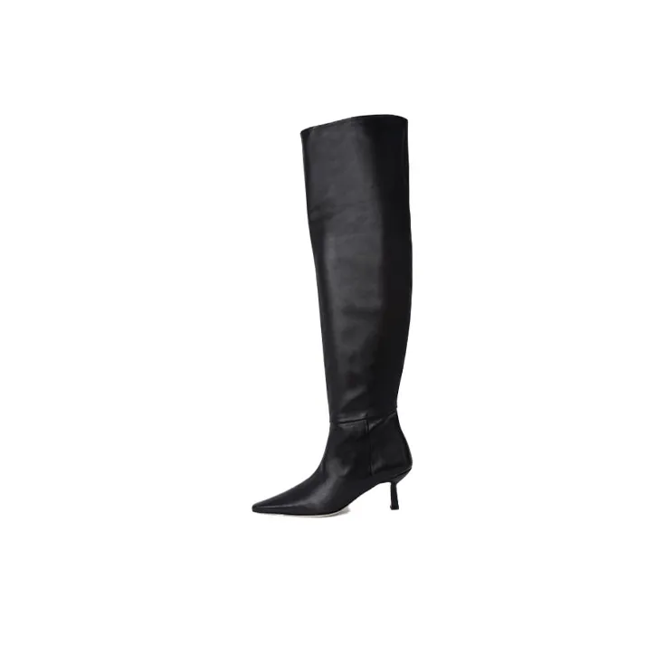 By Far Meghan Over-the-knee Boots 7.5cm Women's Black-0
