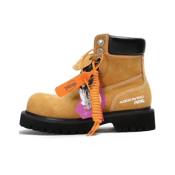 ADCDAVINCI Stardust Short Martin Boot 5cm Unisex Yellow