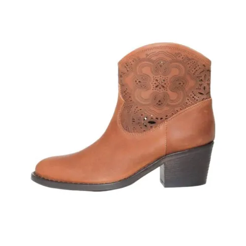 Via Roma 15 Low Brown Ankle Boots Women's Brown