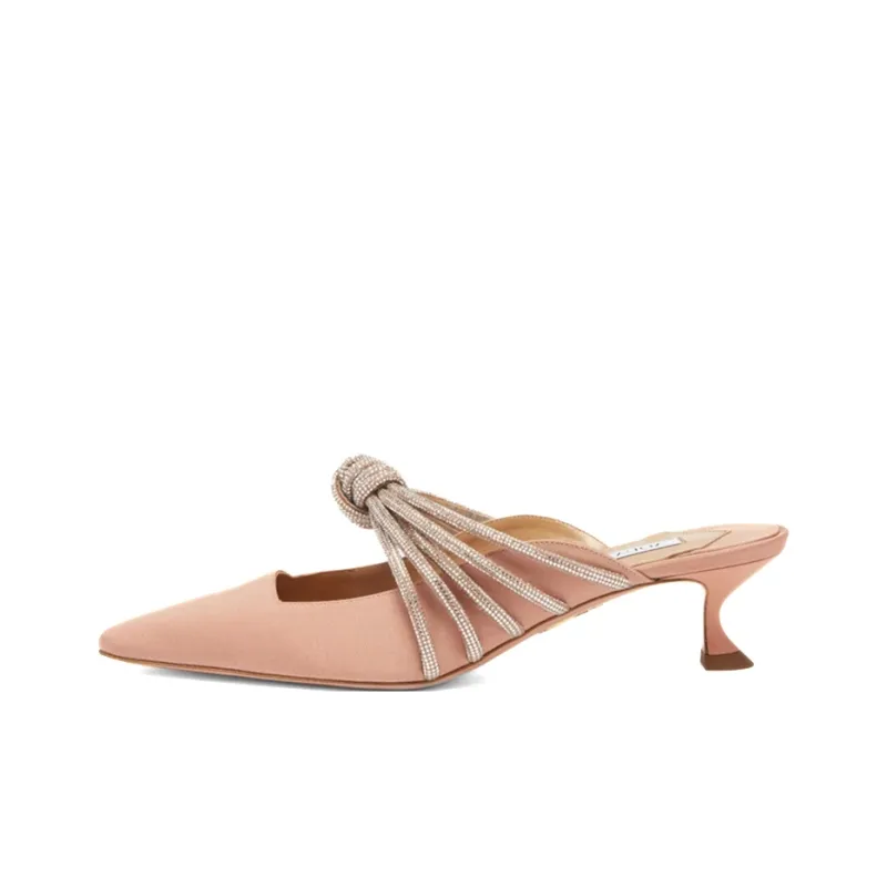 AQUAZZURA Celeste Spool Heel High Heels Women's Pink-0