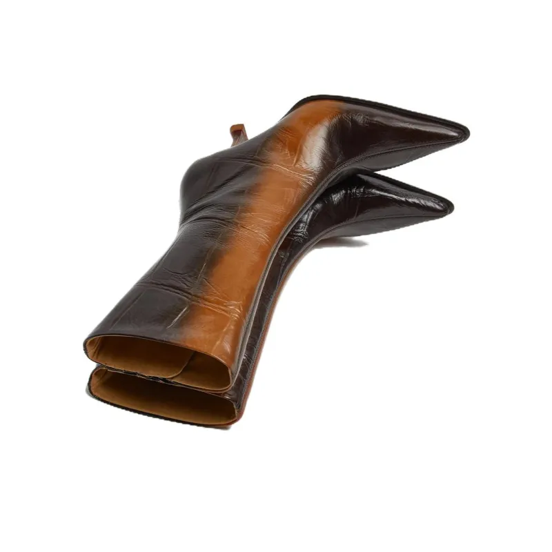 MIISTA Ankle Boots 9cm Women's Brown-2