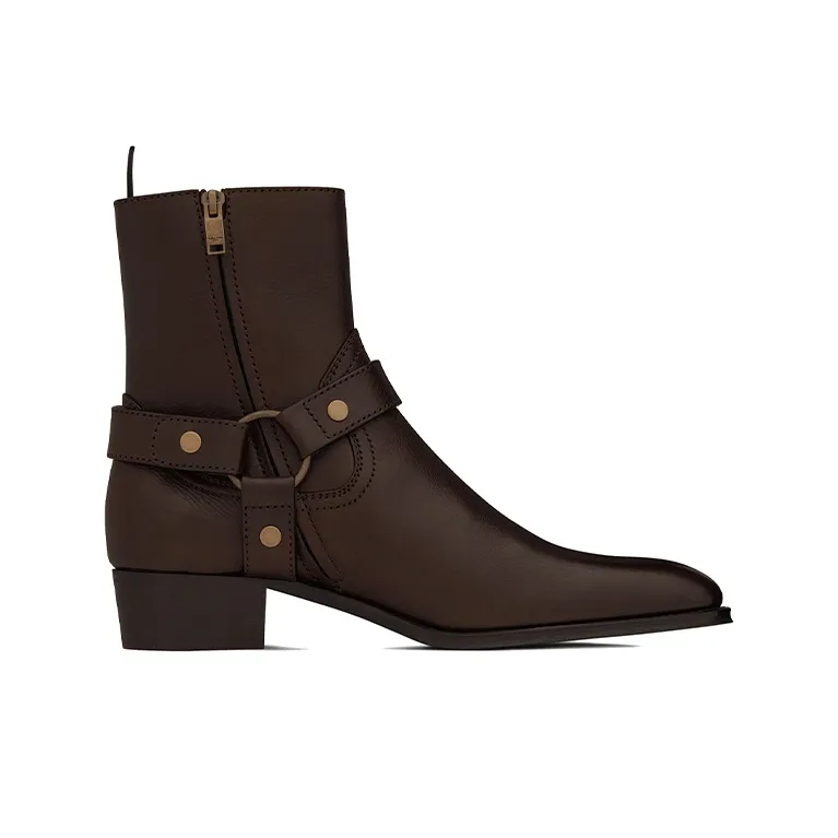 SAINT LAURENT Wyatt Harness Boots-1