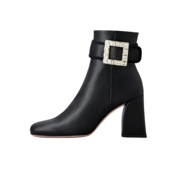 Roger Vivier Très Vivier Ankle Boots 8.5cm Women's Black