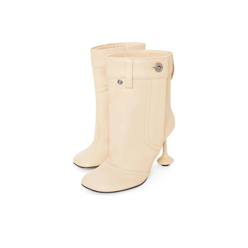 LOEWE Toy Ankle Boots 9.5cm Women's Oat Milk-2