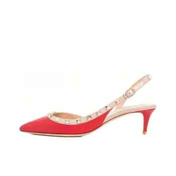 Valentino Slim Heel High Heels Women's Red