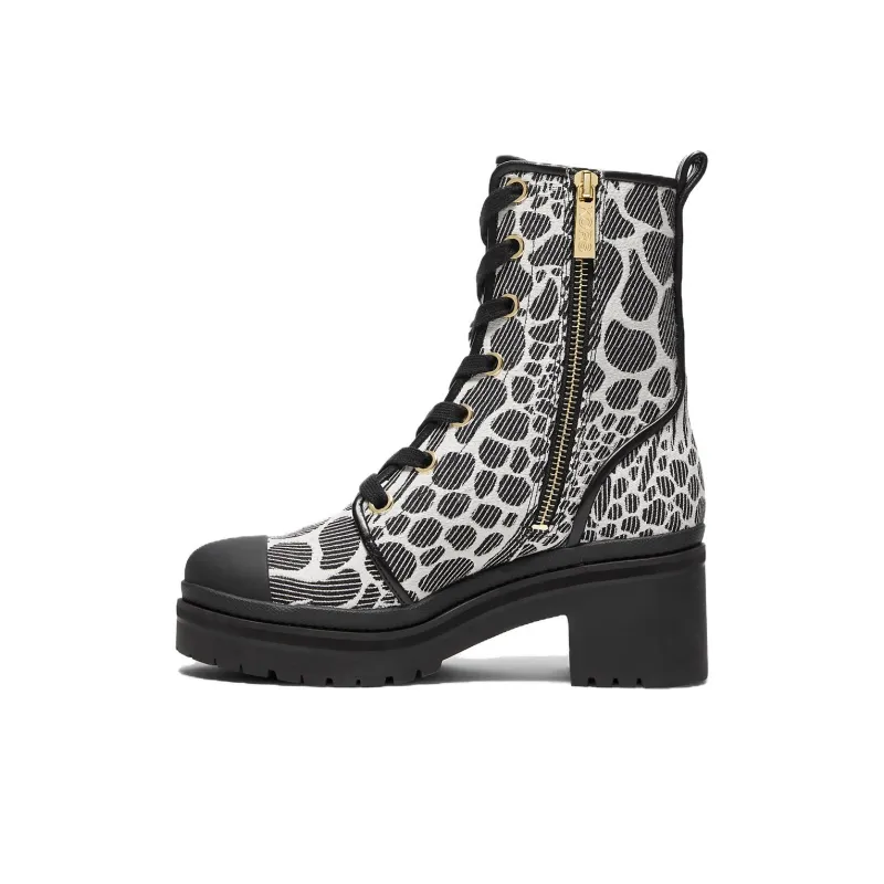 MICHAEL KORS Corey Fashion Ankle Boots Women's Black White-2