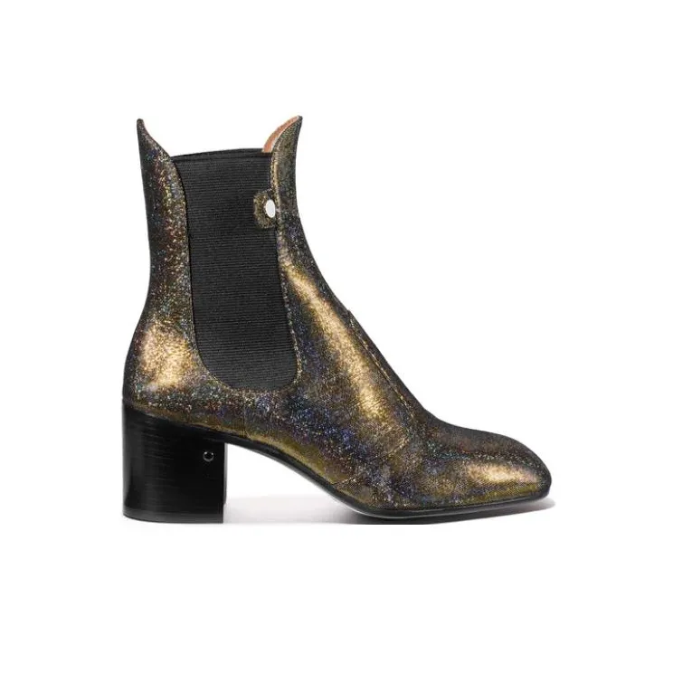 Laurence Dacade Short Chelsea Boots 6cm Women's Gold-1