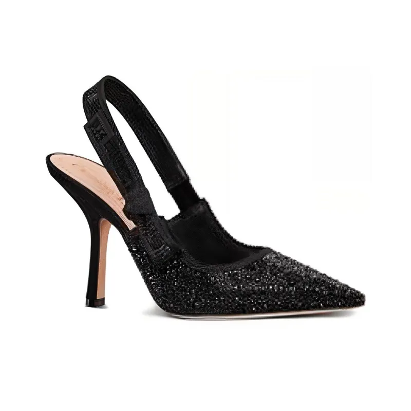 DIOR J'Adior Slim Heel High Heels Women's Black-2
