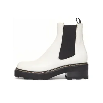 GABRIELA HEARST Jil Short Chelsea Boots Women's White Black