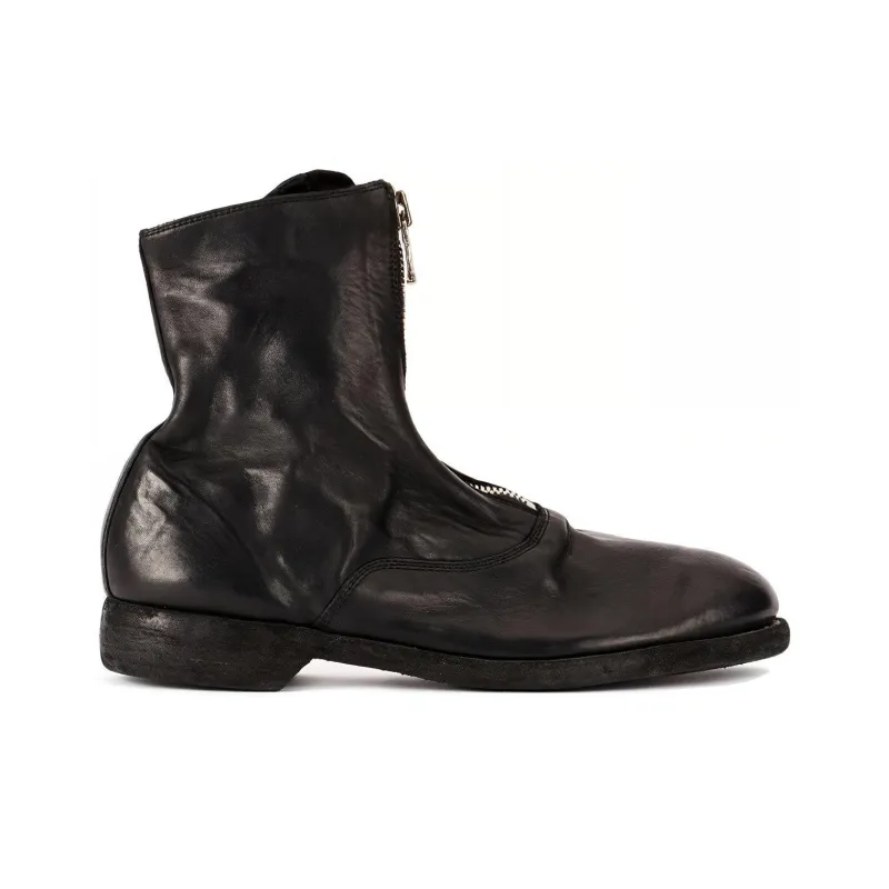 GUIDI Soft Zip Front Ankle Boots-1