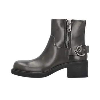 PINKO Buckled Ankle High Biker Boots Women's