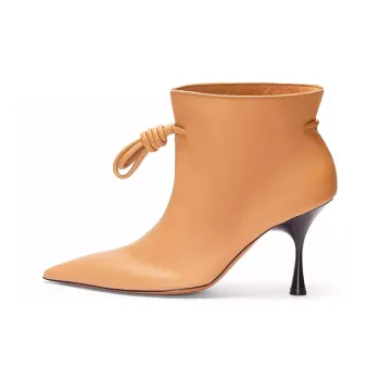 LOEWE Flamenco Ankle Boots Women's Warm Sand
