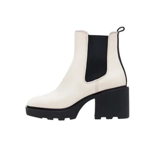 MICHAEL KORS Keisha Short Chelsea Boots Women's Cream