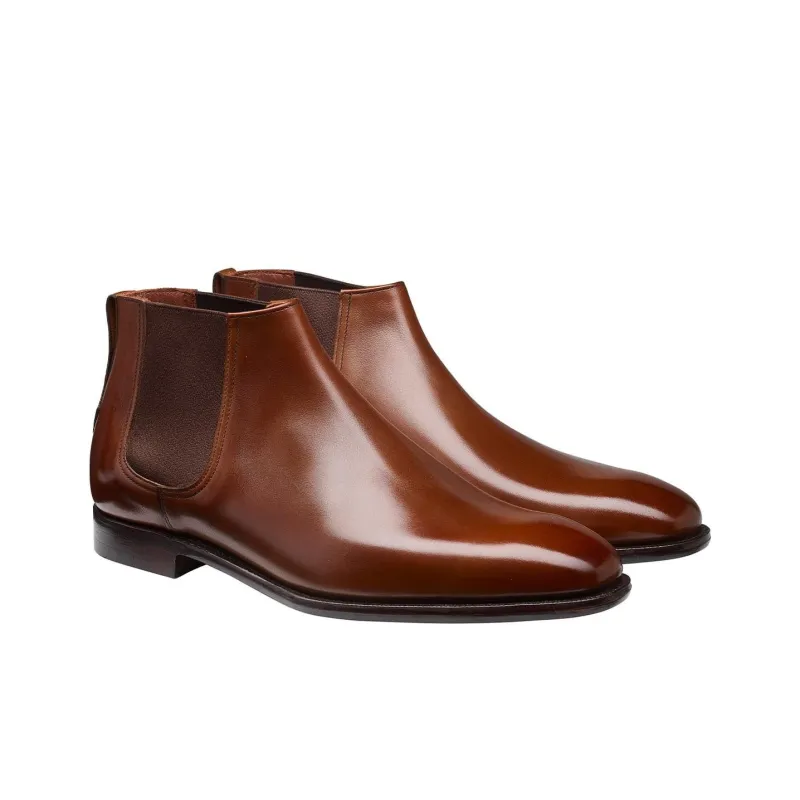 CROCKETT & JONES Hamilton Short Chelsea Boots Men's Brown-2