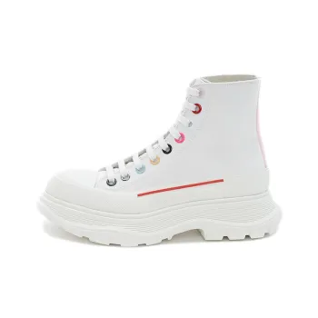 Alexander McQueen Tread Slick Boot 'White Multicolor' Women's