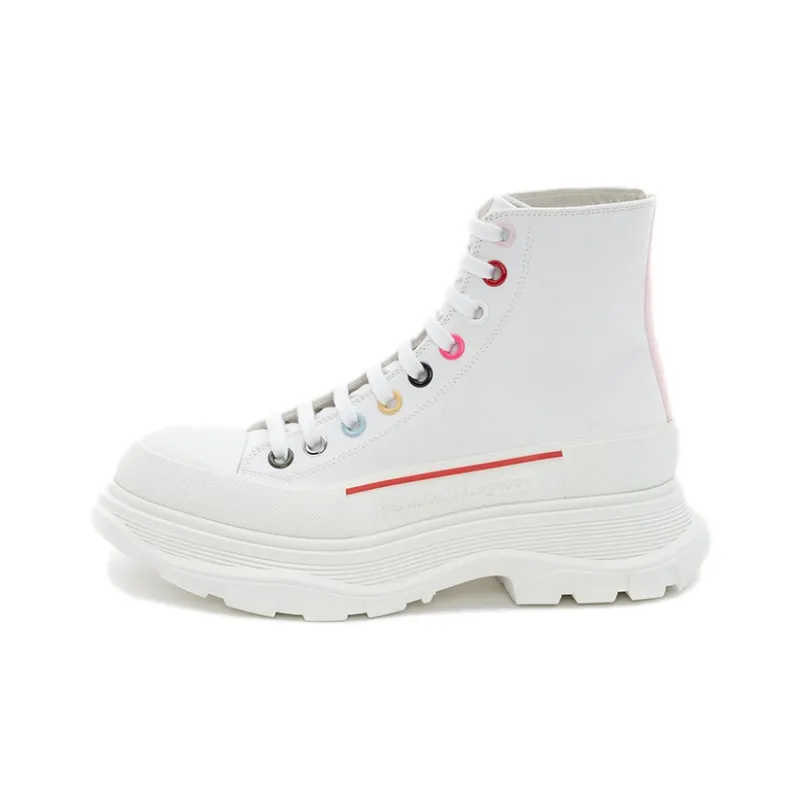 Alexander McQueen Tread Slick Boot White Multicolour Women's-0