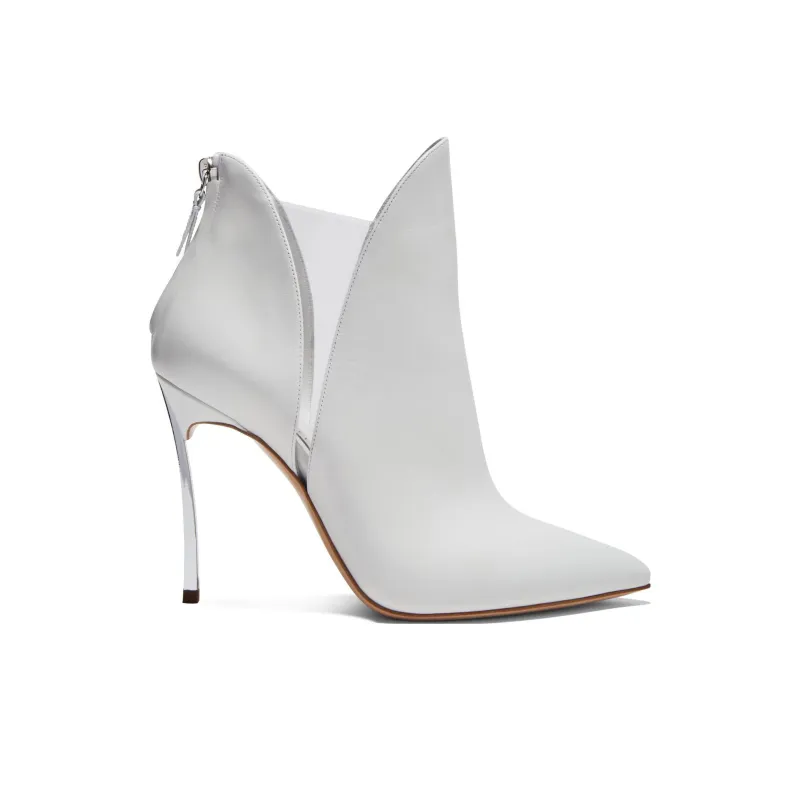 Casadei Mindy Tango Blade Ankle Boots Women's White-1