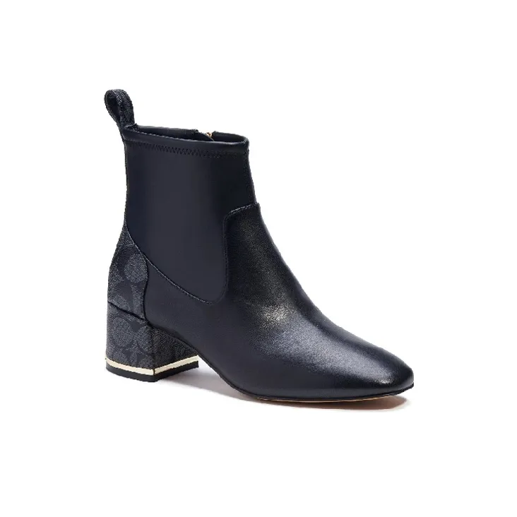 COACH Nala Short Chelsea Boots 5cm Women's Black-2