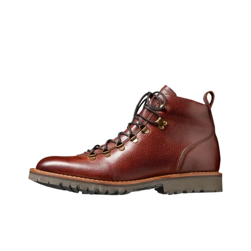 BARKER Glencoe Ankle Boots Men's Brown Red-0