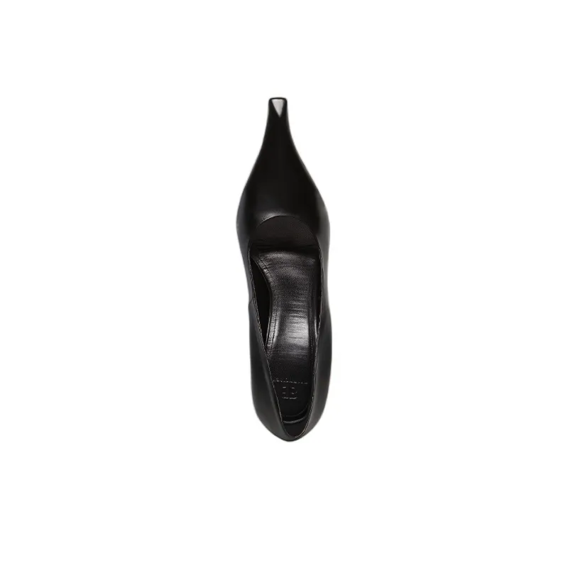Balenciaga Odeon Slim Heel High Heels Women's Black-4