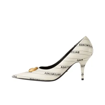 GUCCI x Balenciaga Knife The Hacker Project Collection Slim Heel High Heels 8cm Women's White