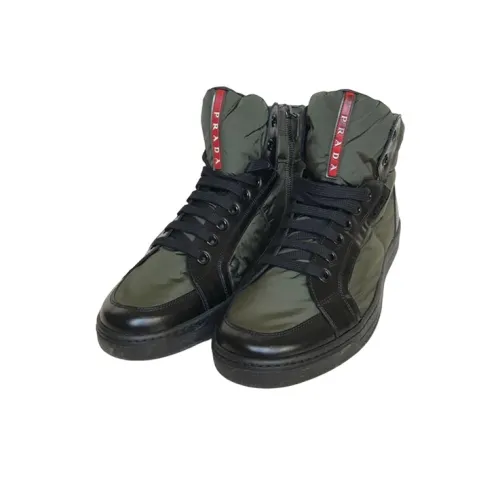 PRADA Ankle Boots Men Green