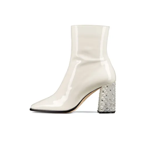 Jimmy Choo Bryelle Ankle Boots Women's High-Top White